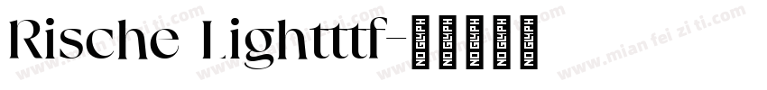 Rische Lightttf字体转换
